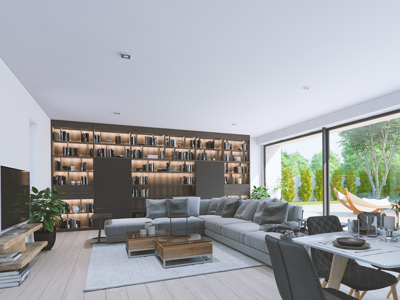 príklad interiéru domu