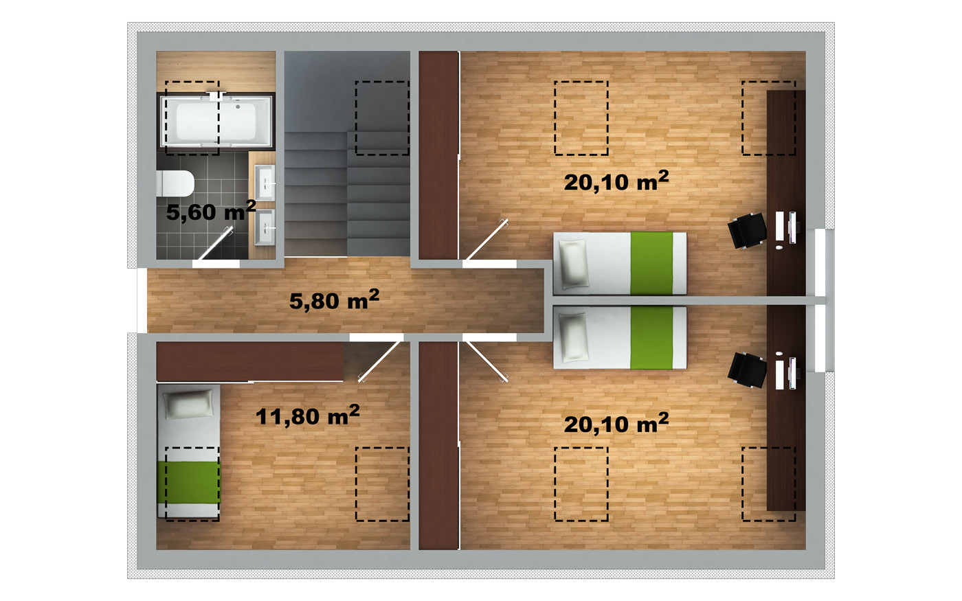 pôdorys domu Blanka 50