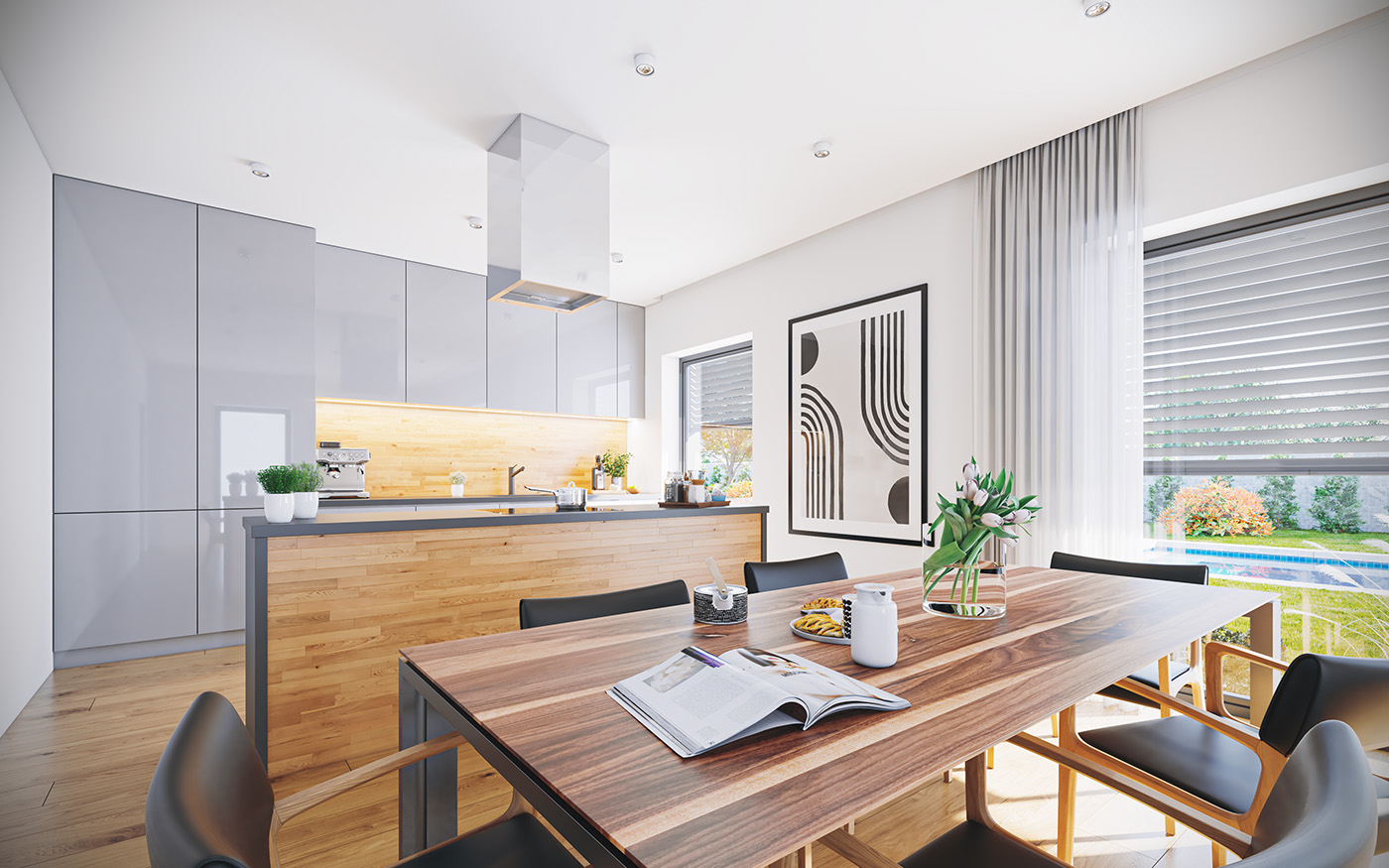 príklad interiéru domu