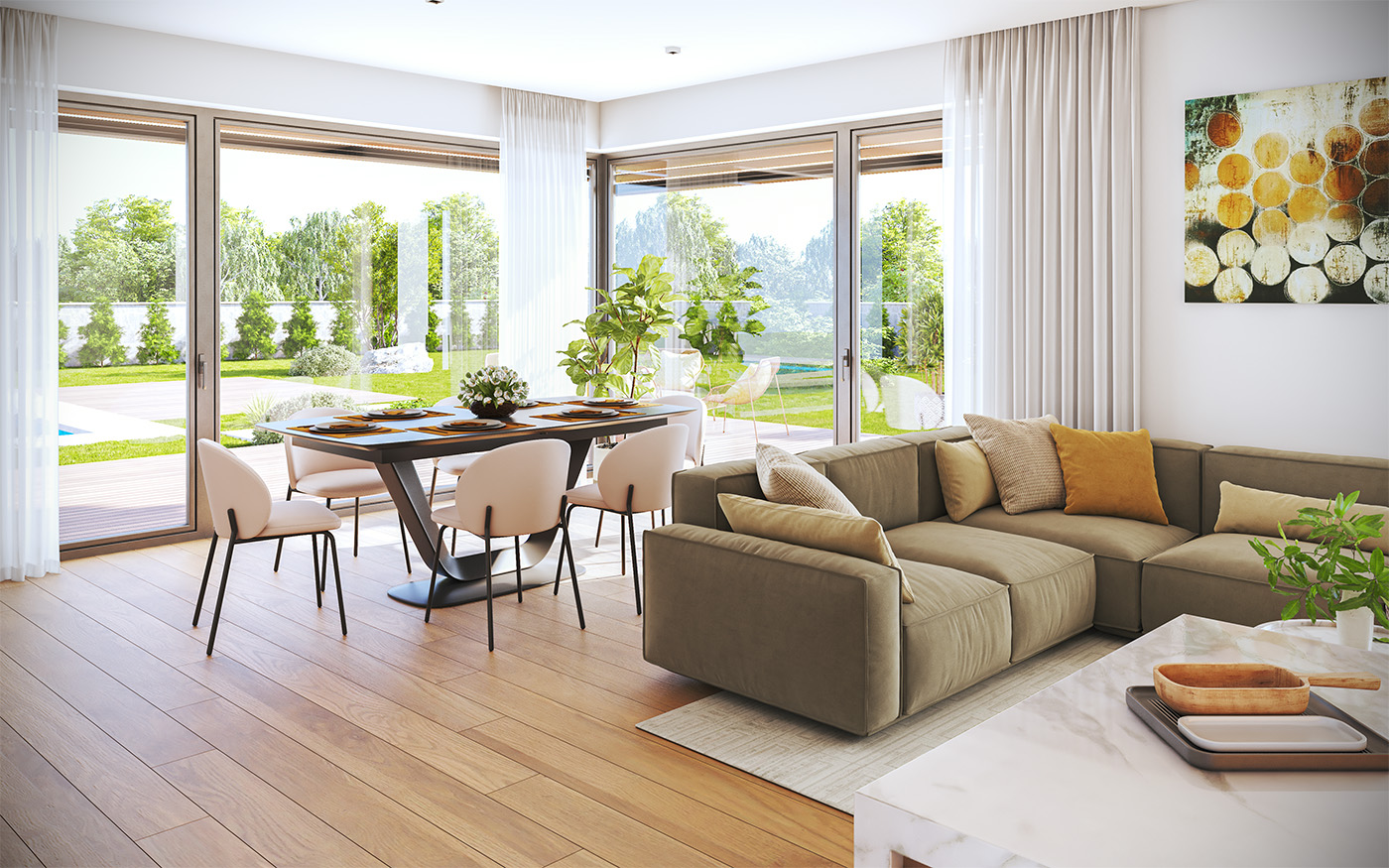 príklad interiéru domu