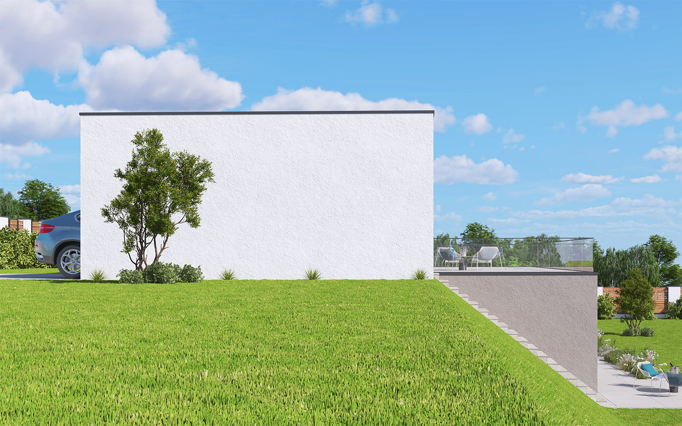 pohľad - perspektíva domu Dominik 48