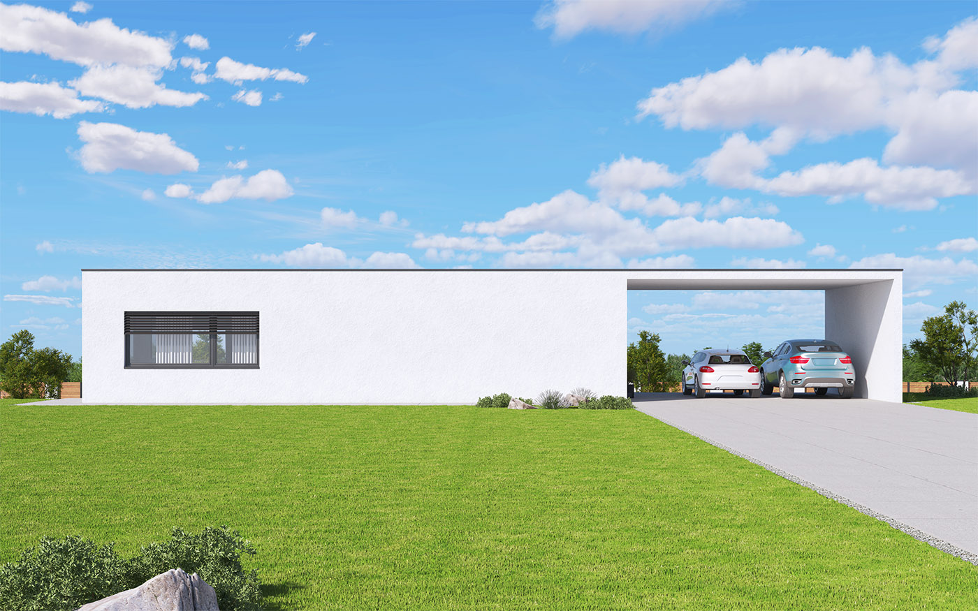 pohľad - perspektíva domu Dominik 48