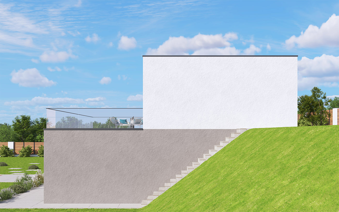 pohľad - perspektíva domu Dominik 48