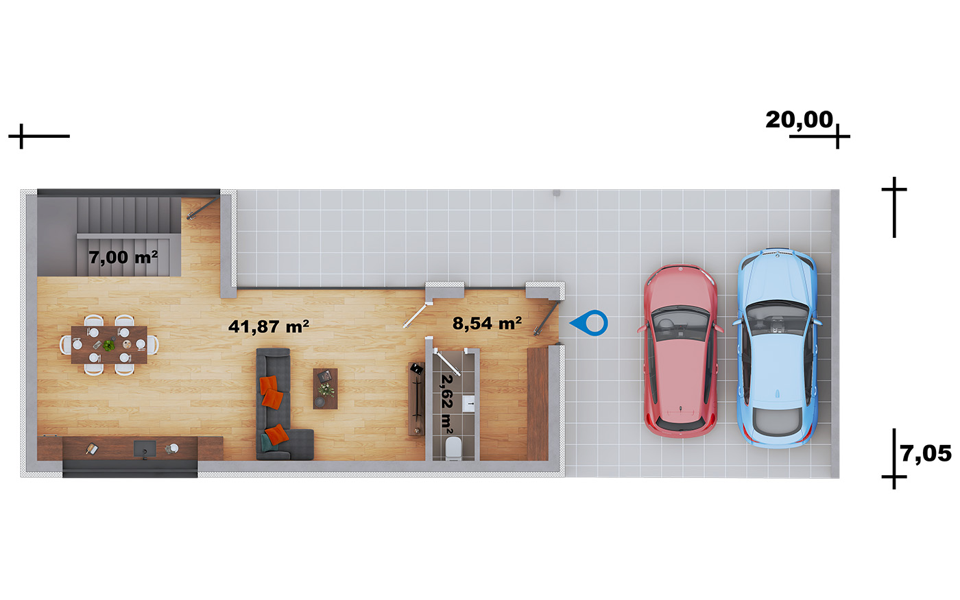 pôdorys domu Dominik 48