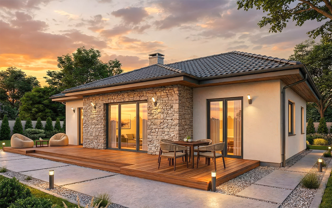 pohľad - perspektíva domu Kristína 8