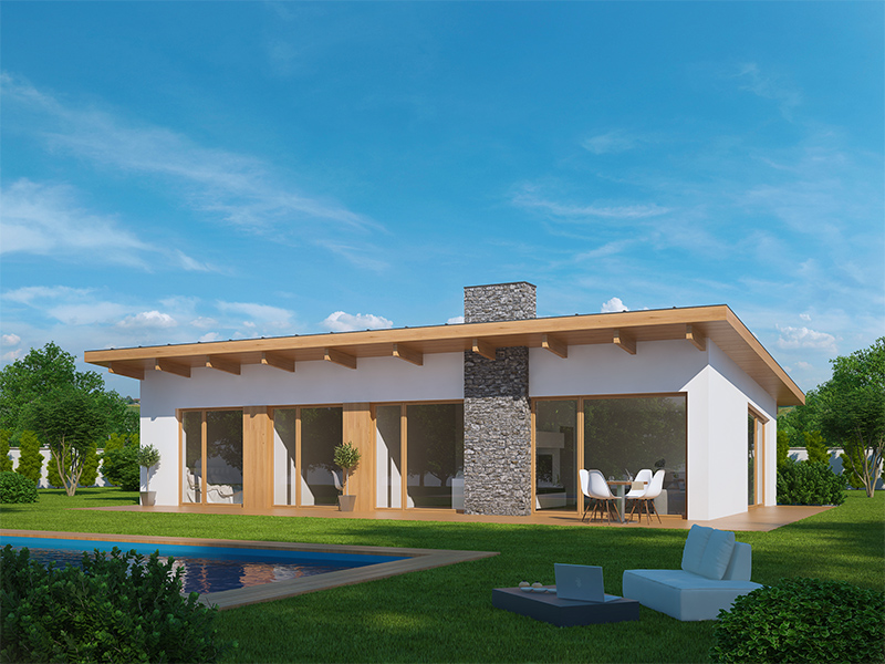 pohľad - perspektíva domu Lukáš 26