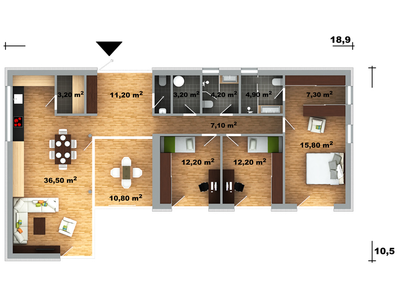 pôdorys domu Lukáš 29