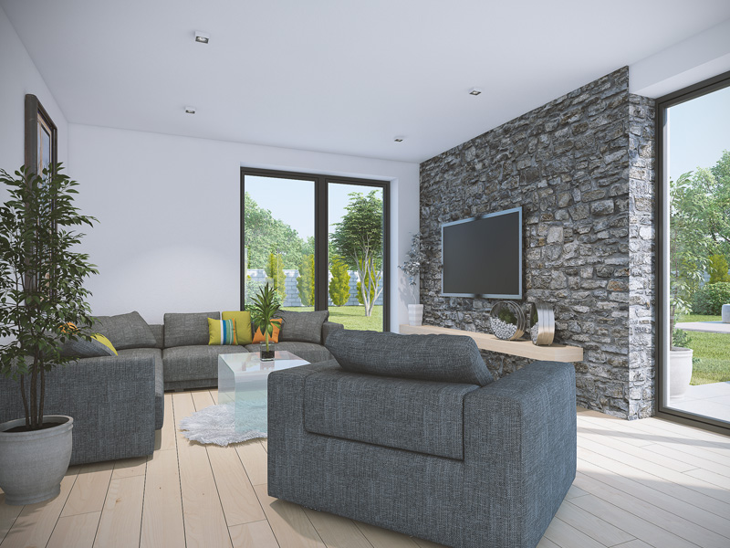 príklad interiéru domu