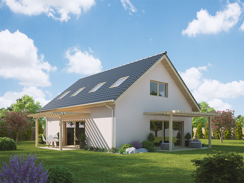 pohľad - perspektíva domu Blanka 50